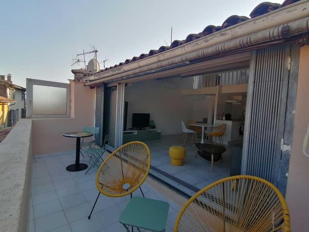 Charmant Appartement Terrasse Sur Les Toits Grasse Exteriör bild